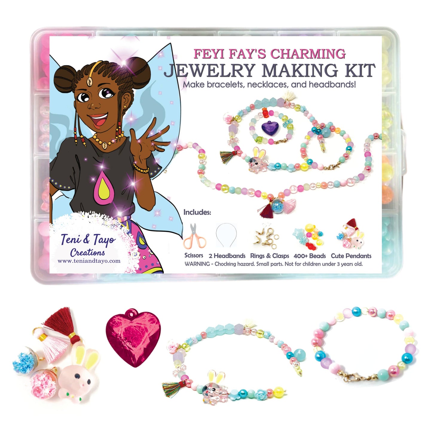 Feyi Fay's Charming Jewelry Making Kit - Kids' DIY Craft Kit