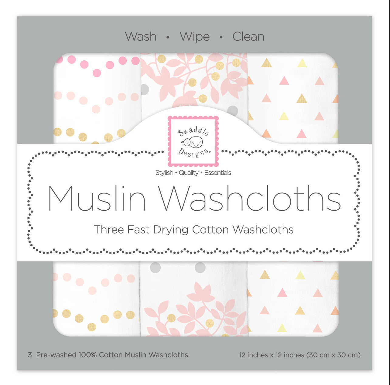 Premium Muslin Washcloths (3 Pack)